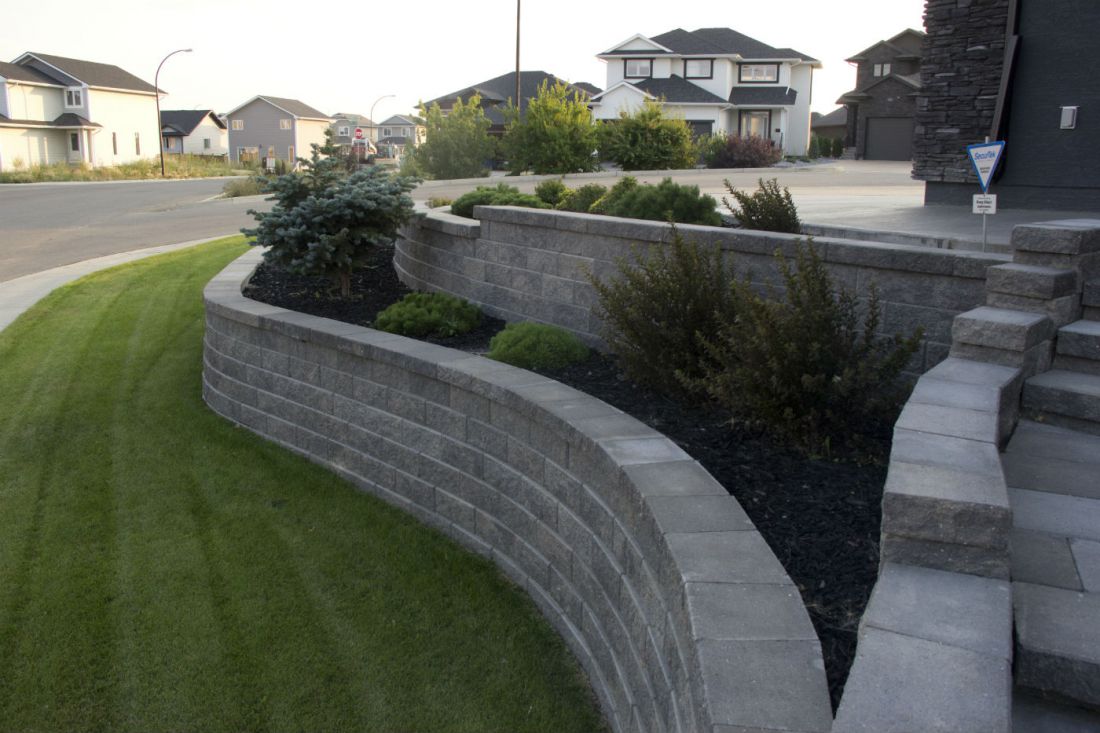 Residential paving stone driveway